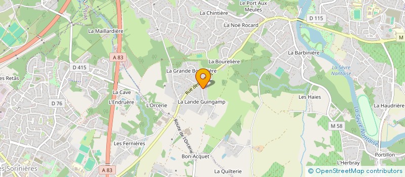 localisation de l'entreprise BAPHADET  VERTOU