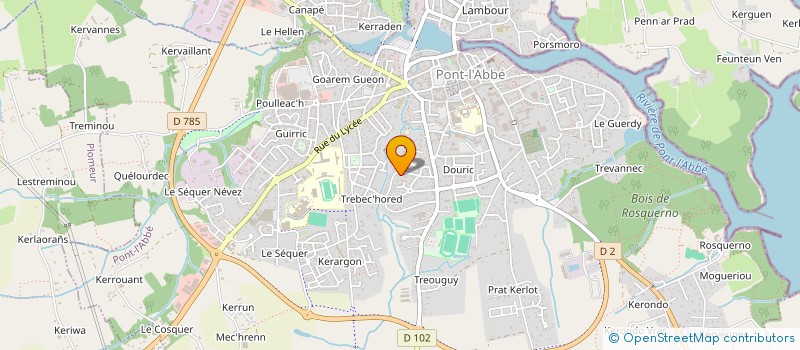 localisation de l'entreprise BAPRIEL  PONT-L'ABBE