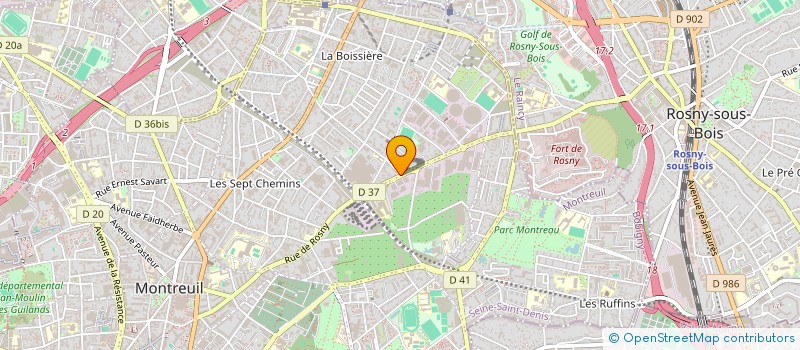 localisation de l'entreprise BAPS CHARITIES à MONTREUIL