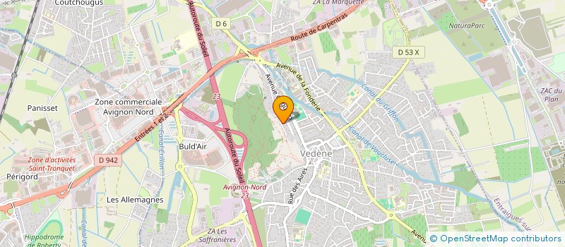 localisation de l'entreprise BAPTHALIE  VEDENE