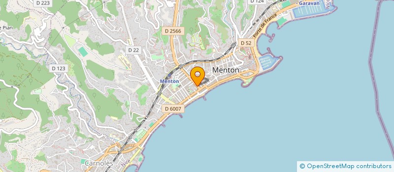 localisation de l'entreprise BAPTILOU à MENTON