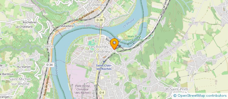 localisation de l'entreprise BAPTISTA CARLOS  LES ROCHES-DE-CONDRIEU