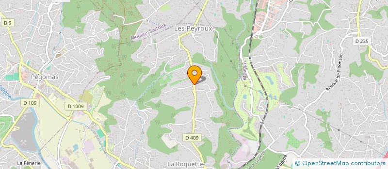 localisation de l'entreprise BAPTISTA PEINTURES AZUR à LA ROQUETTE-SUR-SIAGNE