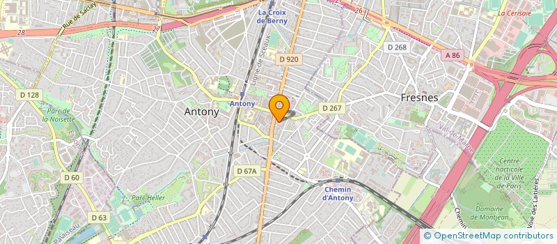 localisation de l'entreprise BAPTISTE à ANTONY