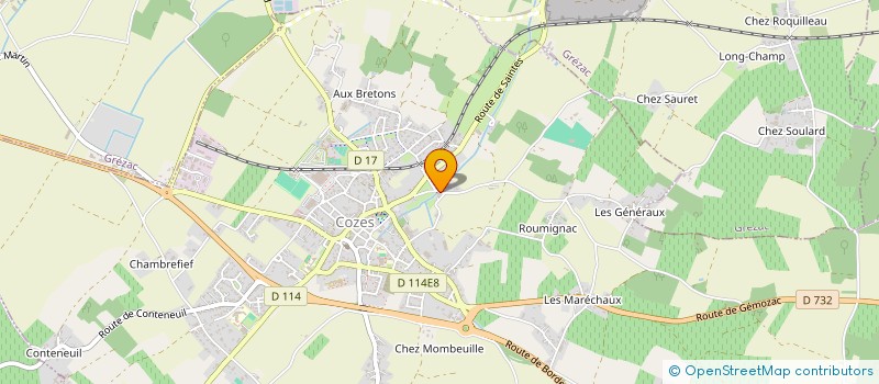 localisation de l'entreprise BAPTISTE  COZES