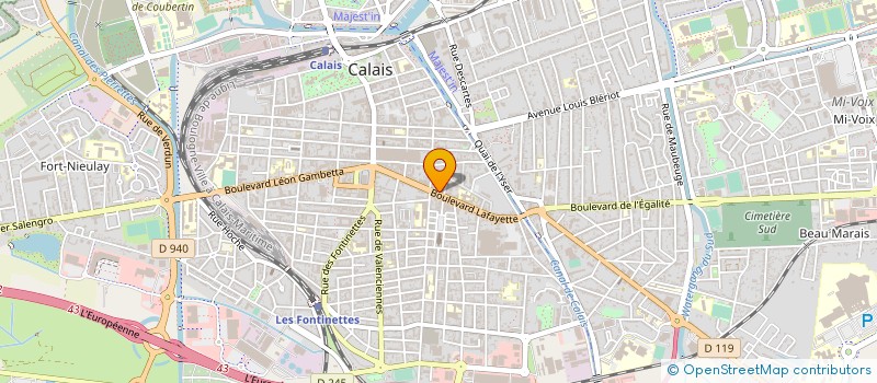 localisation de l'entreprise BAPTISTE BUISSART à CALAIS