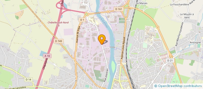 localisation de l'entreprise BAPTISTE CLEMENT  CHATELLERAULT