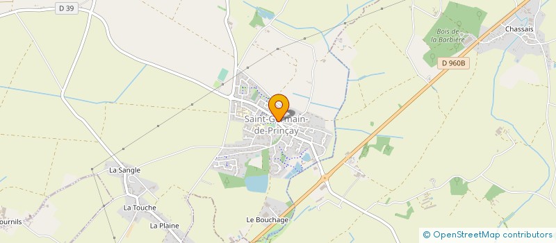 localisation de l'entreprise BAPTISTE CREATIONS  SAINT-GERMAIN-DE-PRINCAY