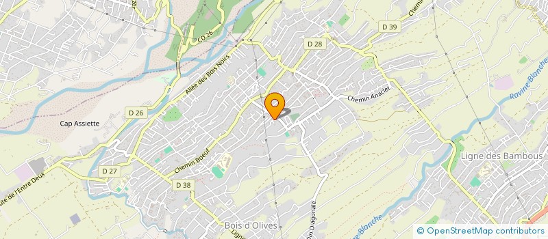 localisation de l'entreprise BAPTISTE ET BARET à SAINT-PIERRE