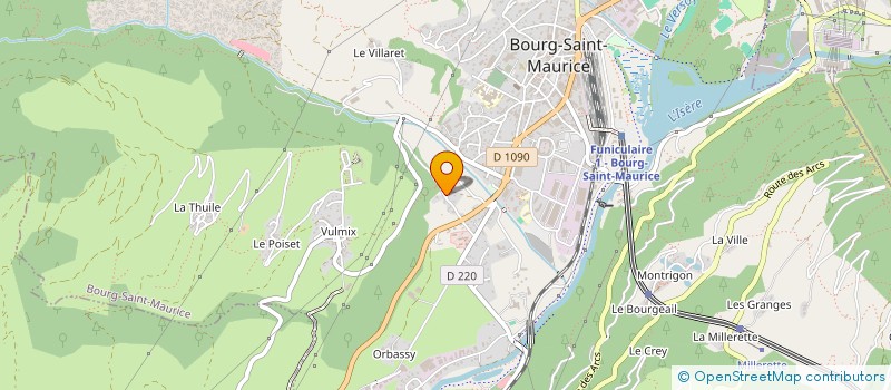 localisation de l'entreprise BAPTISTE ET MATTHIEU  BOURG-SAINT-MAURICE