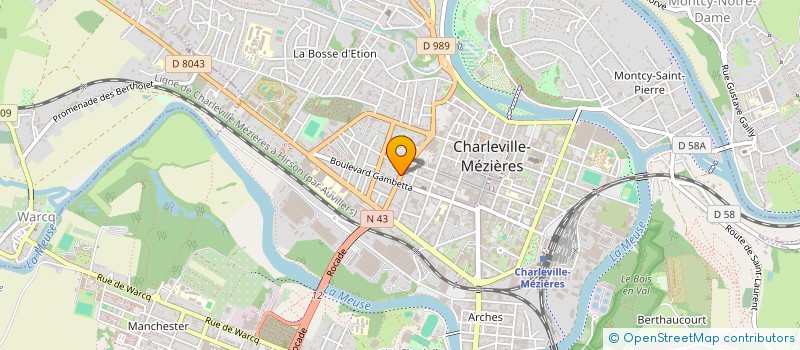 localisation de l'entreprise BAPTISTE IMMOBILIER à CHARLEVILLE-MEZIERES