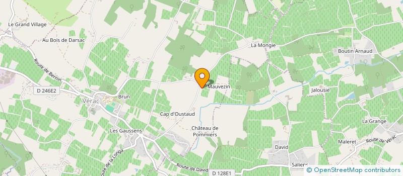 localisation de l'entreprise BAPTISTE LOCATION ET TRAVAUX PUBLICS  VERAC