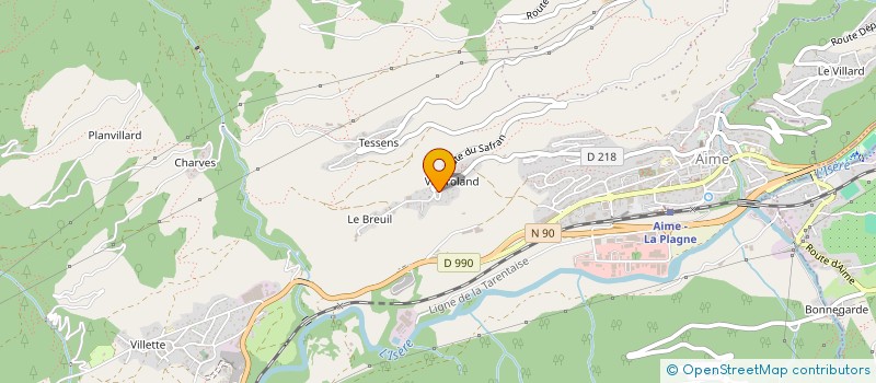 localisation de l'entreprise BAPTISTE MONTMAYEUR IMMOBILIER  AIME-LA-PLAGNE