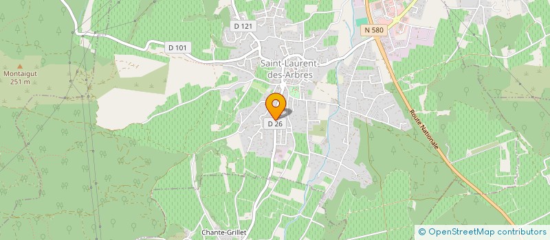 localisation de l'entreprise BAPTISTE OLIVIER CONSEILS à SAINT-LAURENT-DES-ARBRES