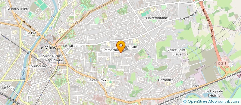 localisation de l'entreprise BAPTISTE POTTIER FORMATIONS  LE MANS