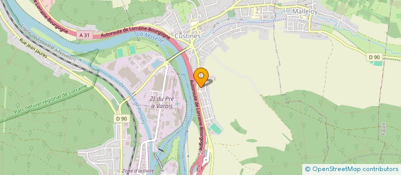 localisation de l'entreprise BAPTISTE: SA VIE EN S.L.O.  CUSTINES