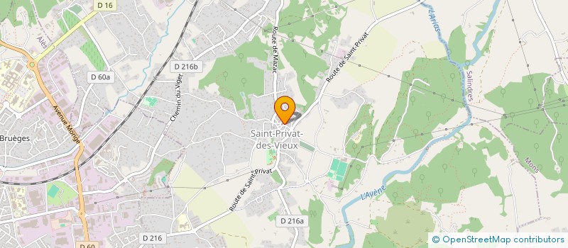 localisation de l'entreprise BAPTISTE TRANSPORTS ET LOCATIONS à SAINT-PRIVAT-DES-VIEUX