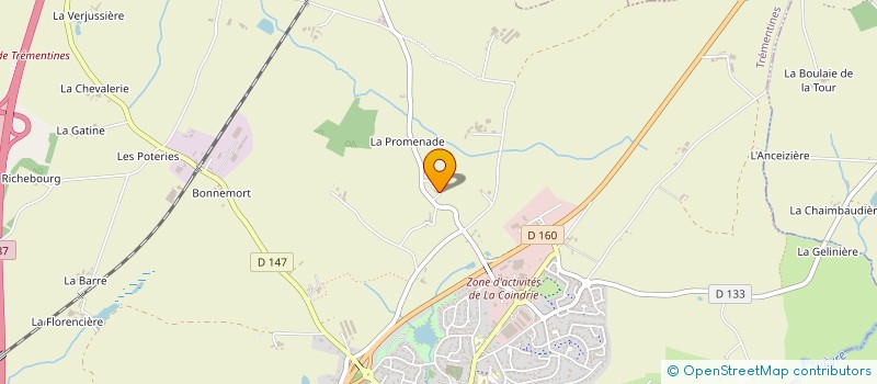 localisation de l'entreprise BAPTISTE VITRE METALLERIE SERRURERIE  TREMENTINES