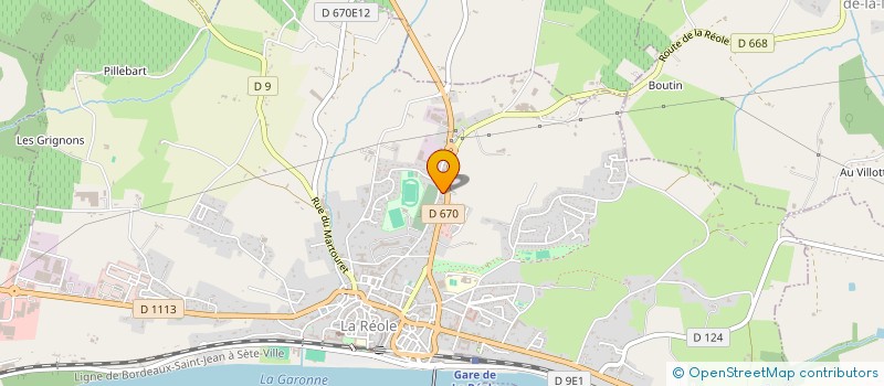 localisation de l'entreprise BAPTLAUR  LA REOLE