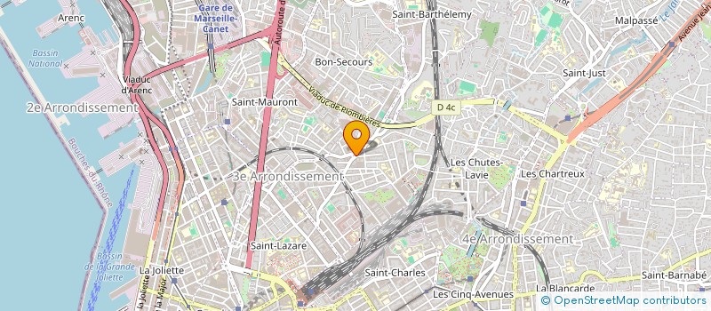 localisation de l'entreprise BAQUESNE PATRICK MACONNERIE TOUS TRAVAUX à MARSEILLE