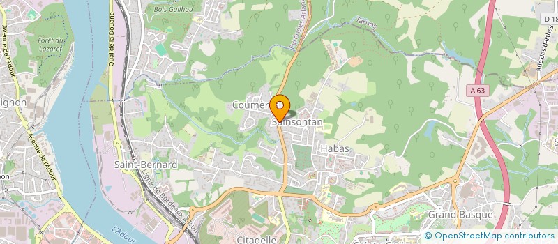 localisation de l'entreprise BAQUET SABRINA à BAYONNE