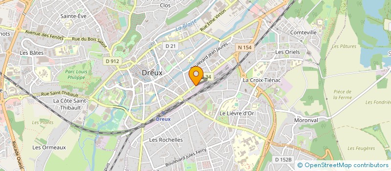 localisation de l'entreprise BAR 2000 à DREUX