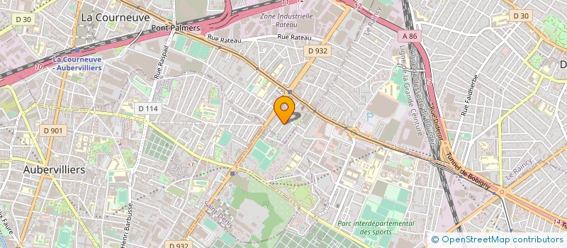 localisation de l'entreprise BAR à LA COURNEUVE