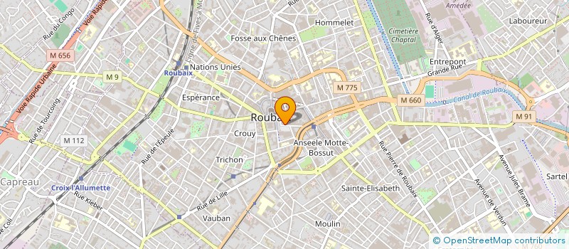 localisation de l'entreprise BAR A PHONE à ROUBAIX