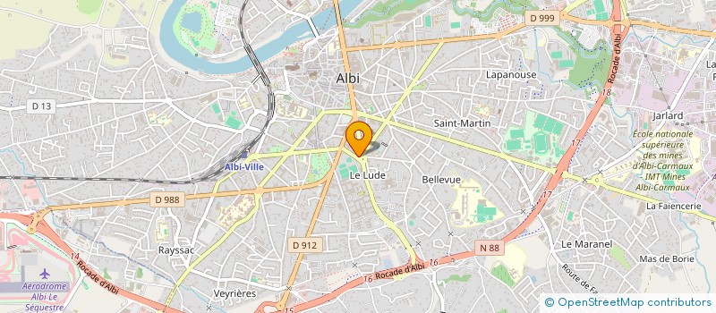 localisation de l'entreprise BAR A TRESSES LE SAHARA  ALBI