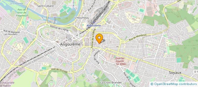 localisation de l'entreprise BAR ANGO à ANGOULEME
