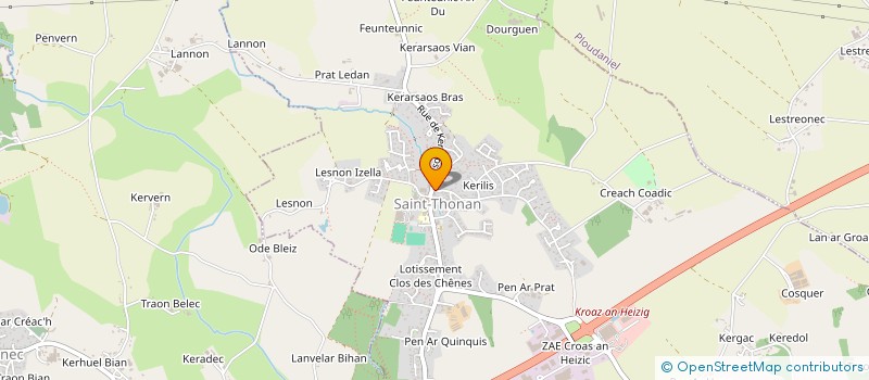 localisation de l'entreprise BAR ASSOCIATIF LA CHICANE  SAINT-THONAN