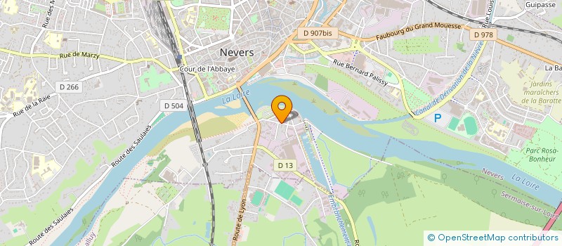 localisation de l'entreprise BAR ASSOCIATIF LE POT COMMUN à NEVERS