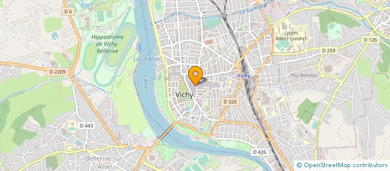 localisation de l'entreprise BAR BLEU à VICHY