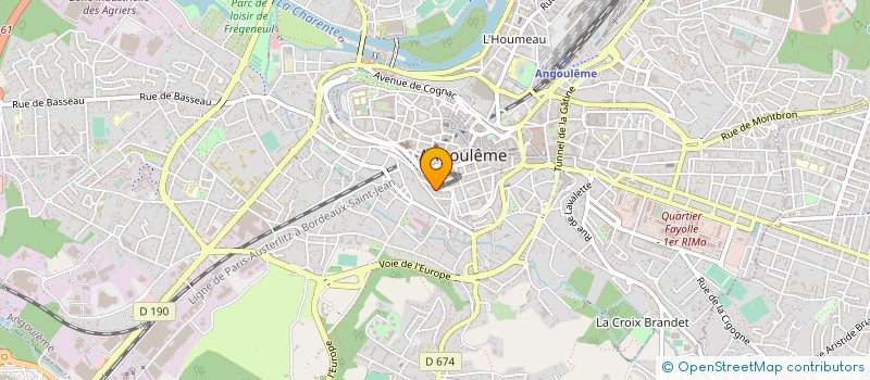 localisation de l'entreprise BAR BRASSERIE DE L ESPLANADE à ANGOULEME