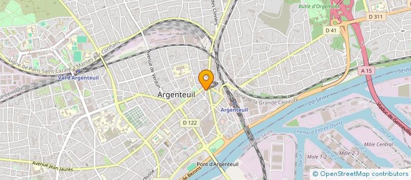 localisation de l'entreprise BAR CENTRAL LAPAGE  ARGENTEUIL