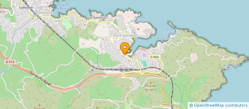 localisation de l'entreprise BAR CHEZ RAOUL  PORT-VENDRES