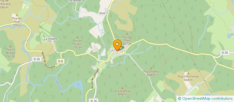 localisation de l'entreprise BAR DE GENTIOUX  GENTIOUX-PIGEROLLES