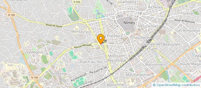 localisation de l'entreprise BAR DE L'ABATTOIR à NIMES