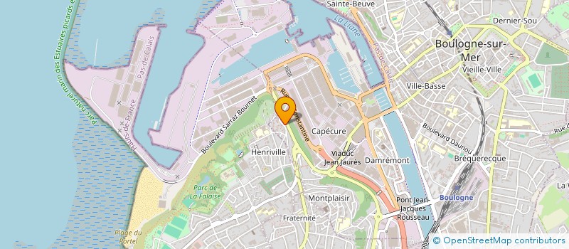 localisation de l'entreprise BAR DE L AMITIE à BOULOGNE-SUR-MER