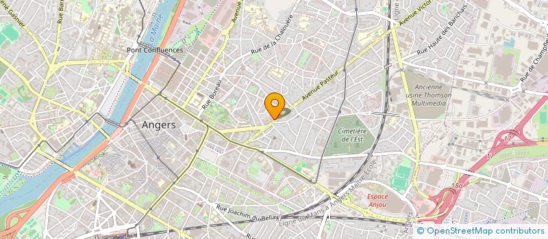 localisation de l'entreprise BAR DE L AVENUE à ANGERS