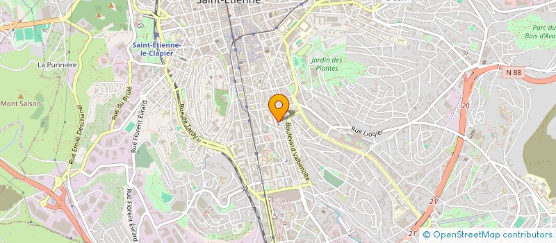 localisation de l'entreprise BAR DE L HORIZON  SAINT-ETIENNE