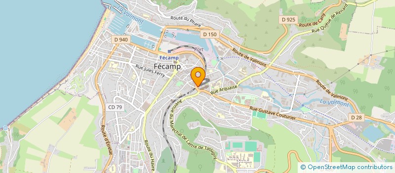 localisation de l'entreprise BAR DE L'HOTEL DE VILLE à FECAMP