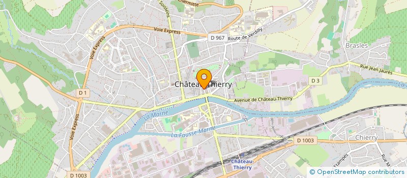 localisation de l'entreprise BAR DE L'HOTEL DE VILLE  CHATEAU-THIERRY