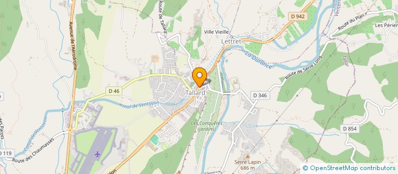 localisation de l'entreprise BAR DE L'UNION  TALLARD