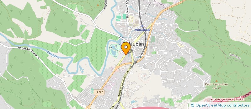 localisation de l'entreprise BAR DE L UNIVERS  VIDAUBAN