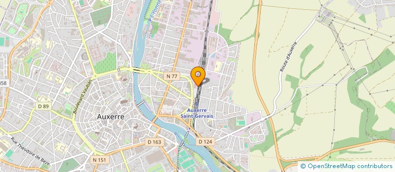 localisation de l'entreprise BAR DE LA GARE à AUXERRE