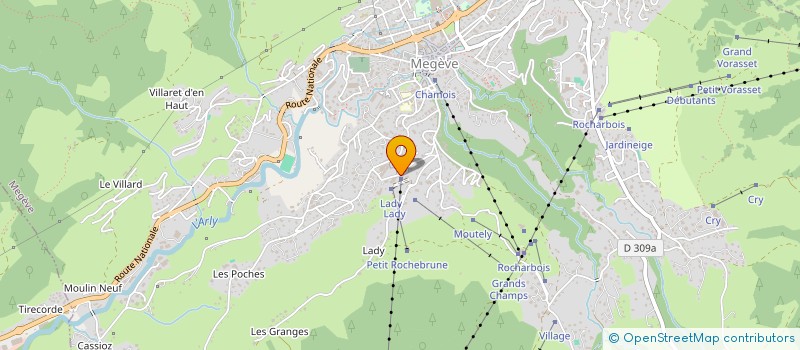 localisation de l'entreprise BAR DE ROCHEBRUNE  MEGEVE