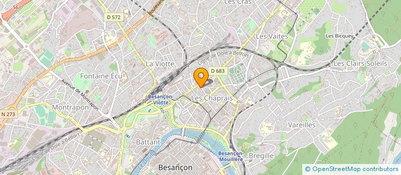 localisation de l'entreprise BAR DES CHAPRAIS à BESANCON