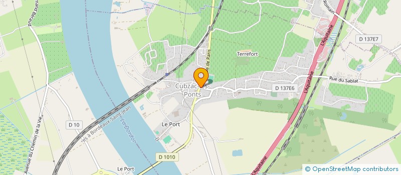 localisation de l'entreprise BAR DES DEUX PONTS  CUBZAC-LES-PONTS