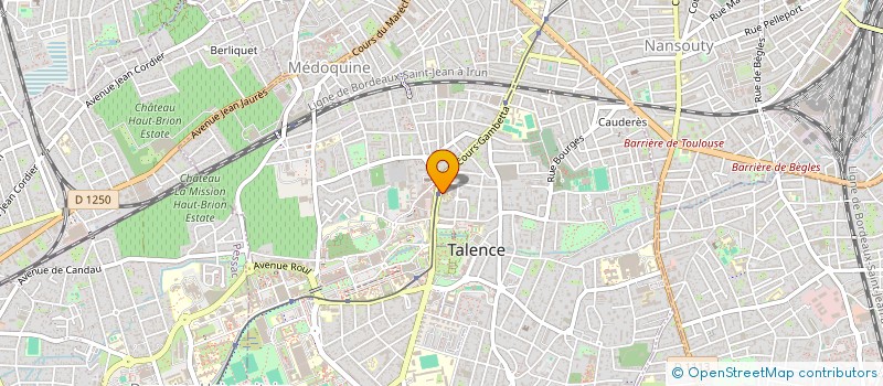 localisation de l'entreprise BAR DES HALLES DE TALENCE  TALENCE